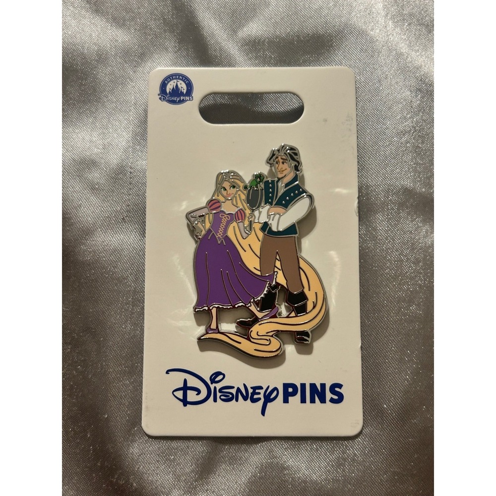 Disney Parks Tangled Rapunzel and Flynn Rider Enamel Trading Pin New